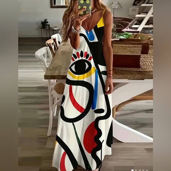 Dresses & Skirts - Color block maxi dress